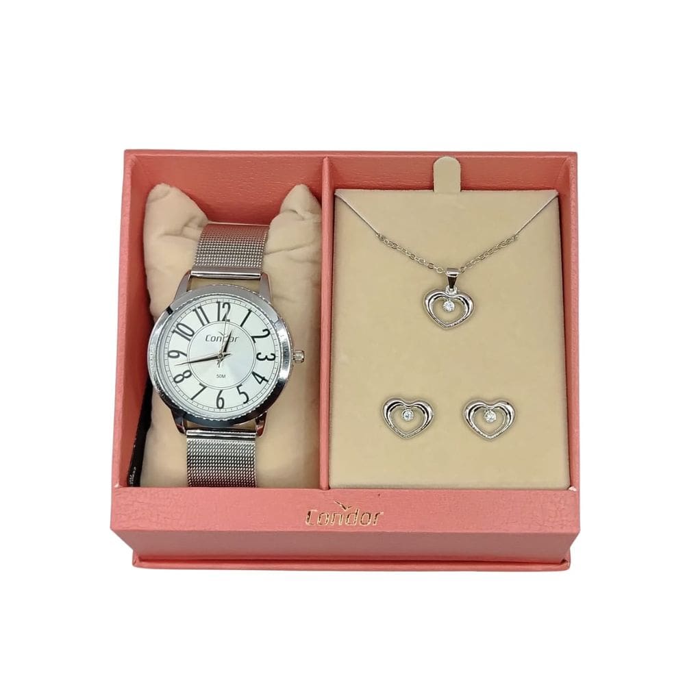 Kit Relógio feminino Condor 36mm