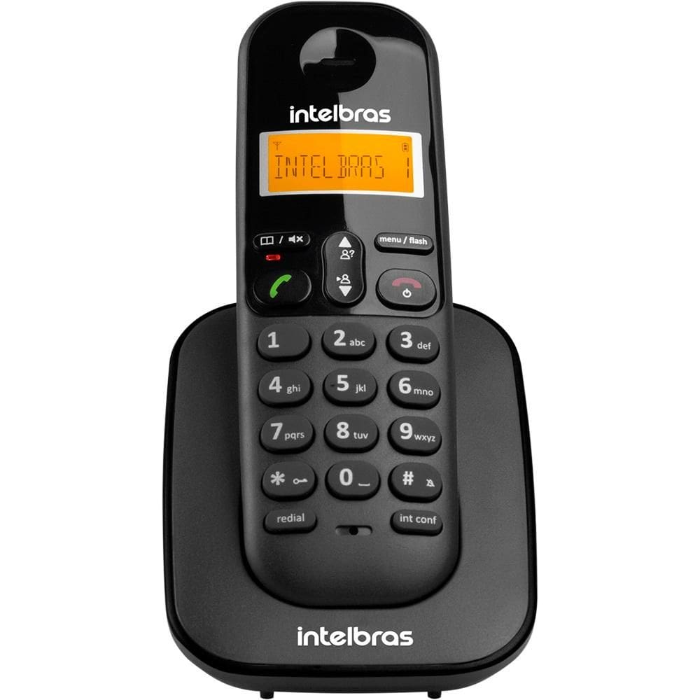 Telefone sem fio TS3111 (somente ramal adicional), preto, Modelo 4123111, INTELBRAS