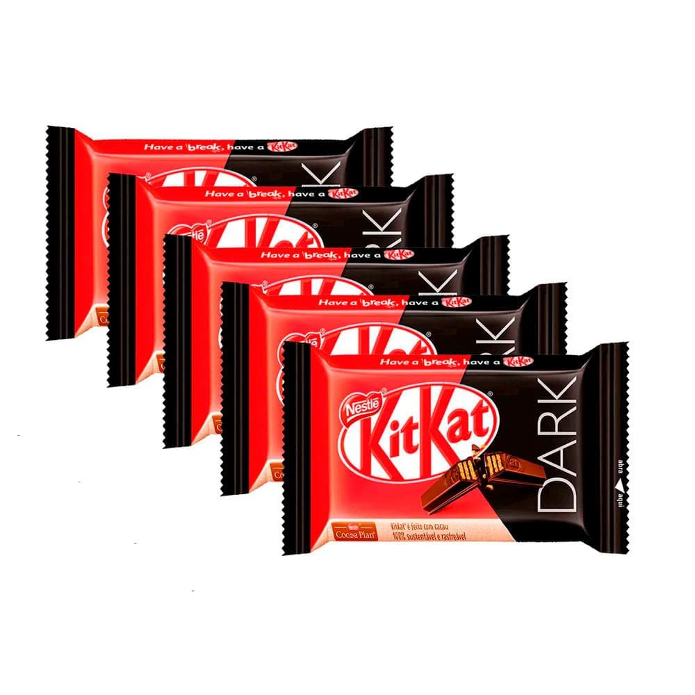 Kit 5 Chocolate Nestlé Kit Kat Dark 41,5g