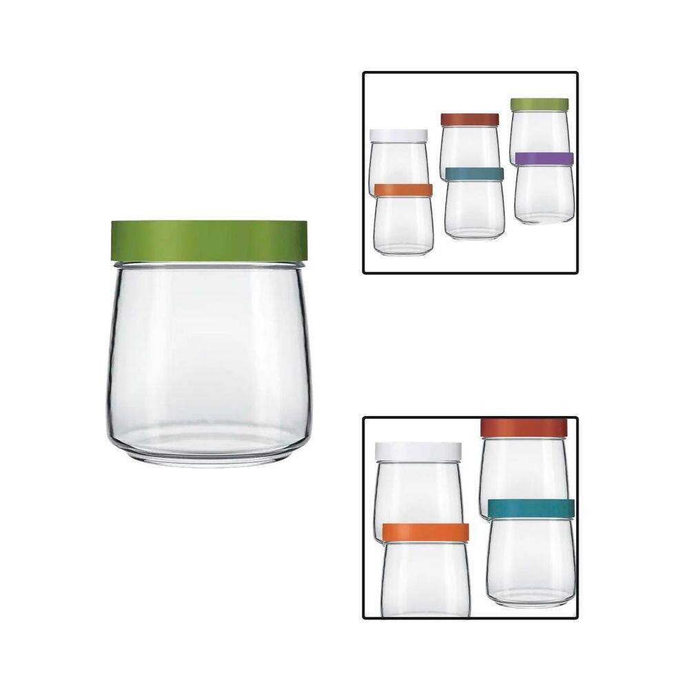 Pote De Vidro Mandacaru 800Ml Com Tampa Cor
