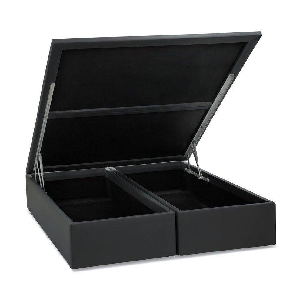 Base Baú Cinza Casal (138X188X39) - Ortobom