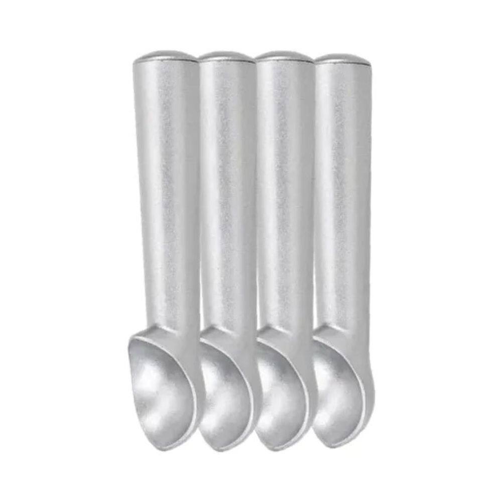 Kit 4 Colher De Sorvete Bola Em Aço Inox