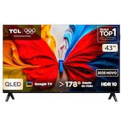 Smart TV TCL 43 Polegadas Full HD QLED S5K WiFi Bluetooth Google TV 2 HDMI HDR10 Dolby Audio 43S5K