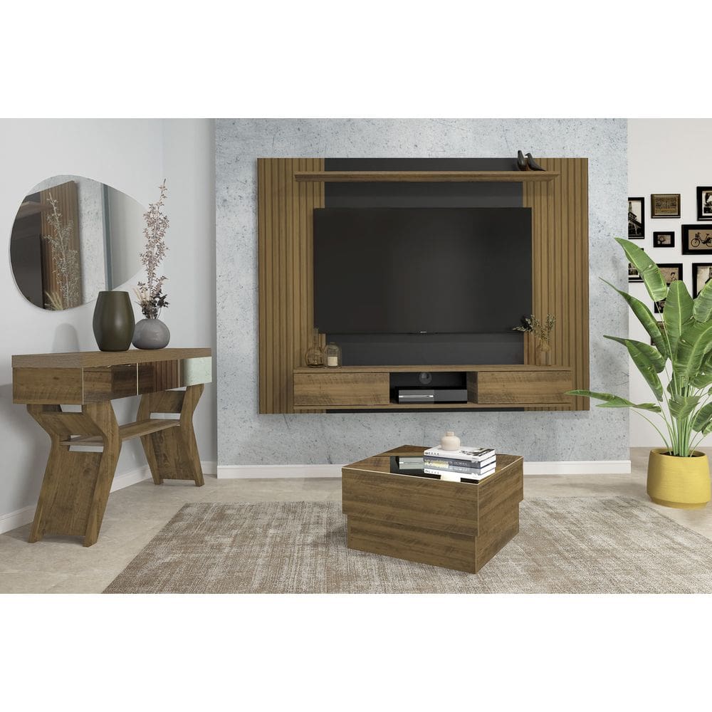 Conjunto Sala de Estar: Aparador + Painel + Mesa de Centro