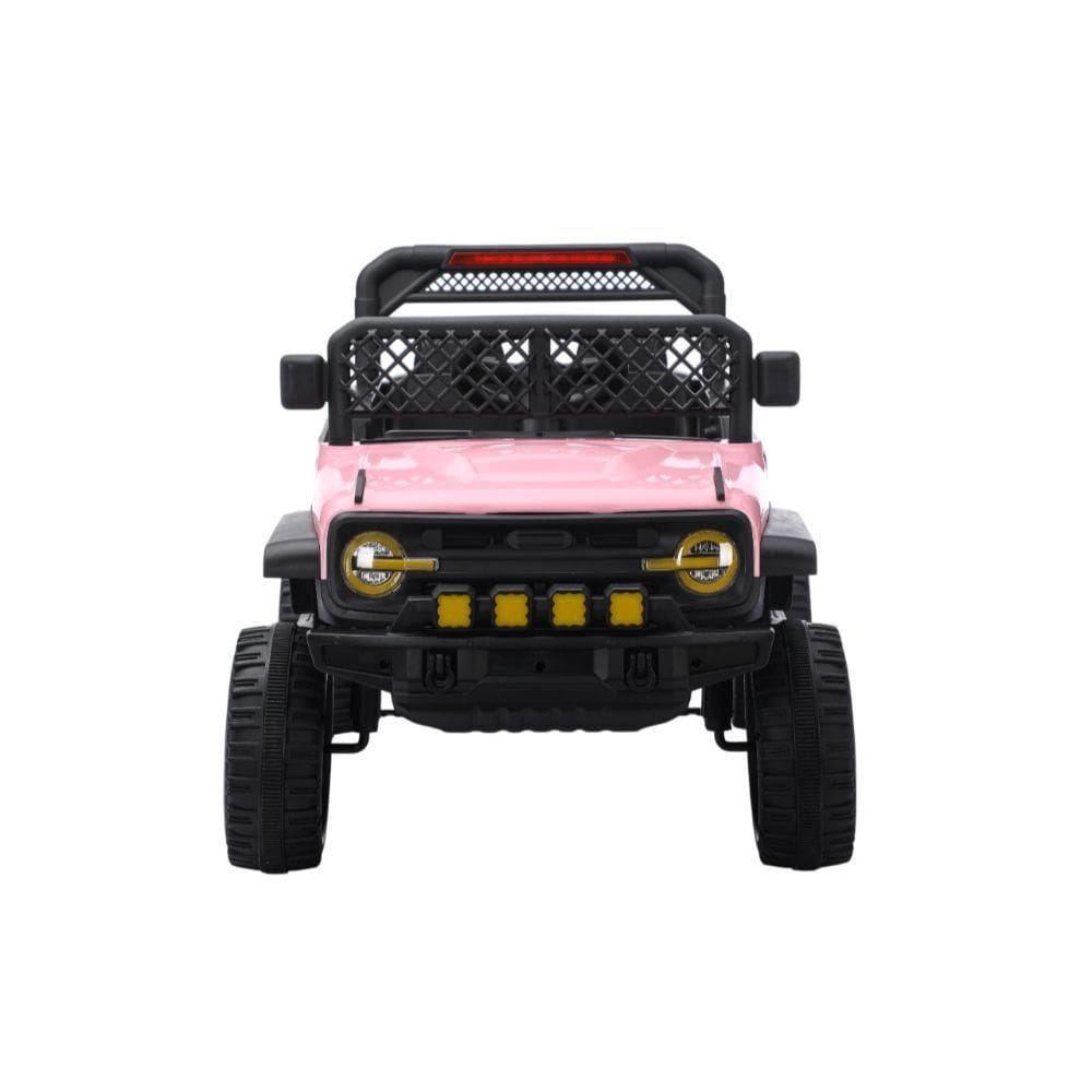 Jipe Elétrico Infantil Bang Toys N6 Com Controle Remoto Rosa 12v