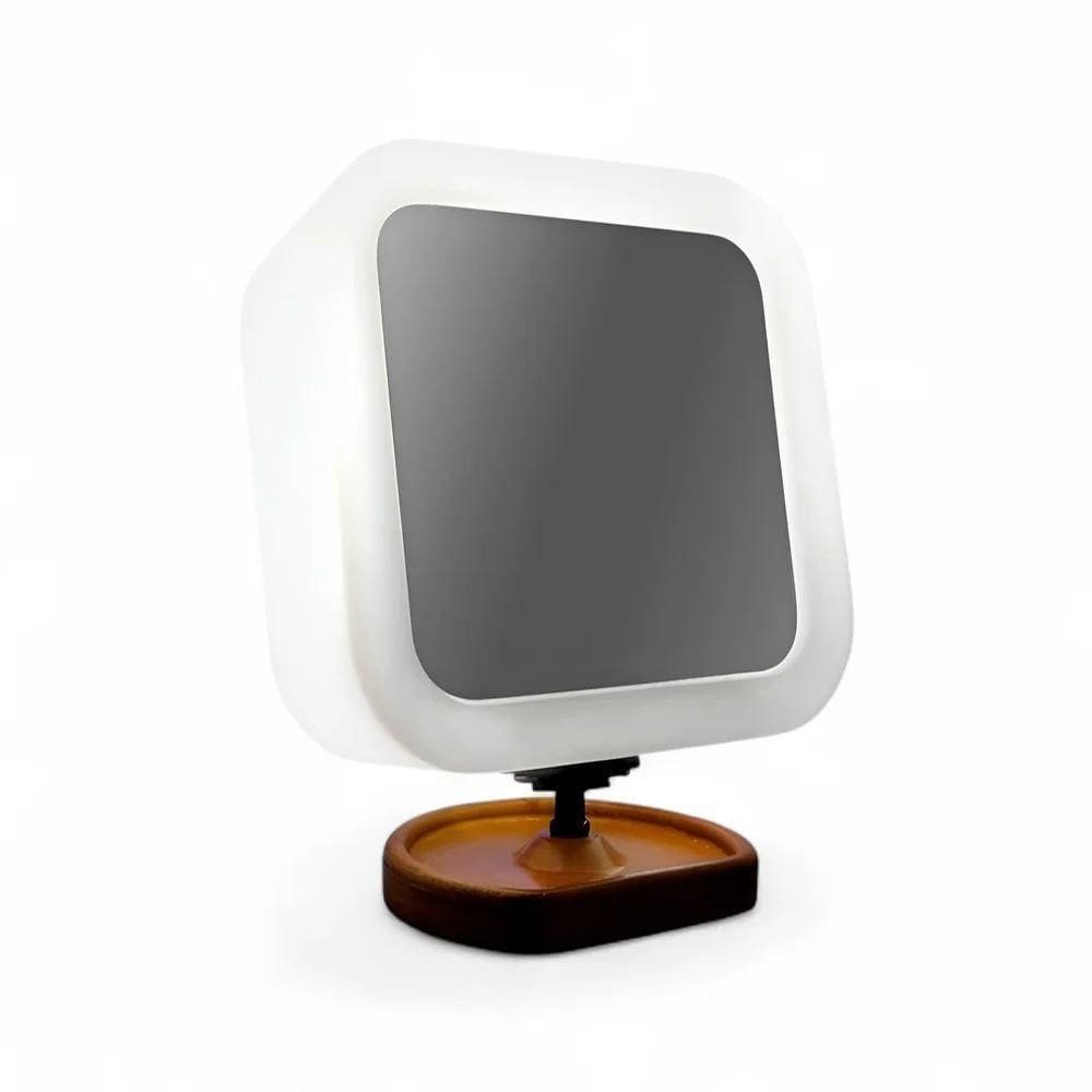 Espelho Articulado Iluminado Com Aumento - Praticidade E Estilo Para Sua Maquiagem!