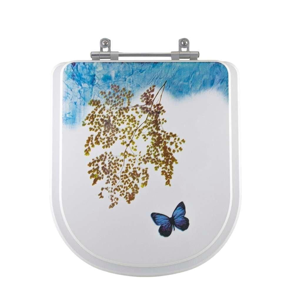 Assento Sanitario Decorado Borboleta Etna Para Vaso Icasa