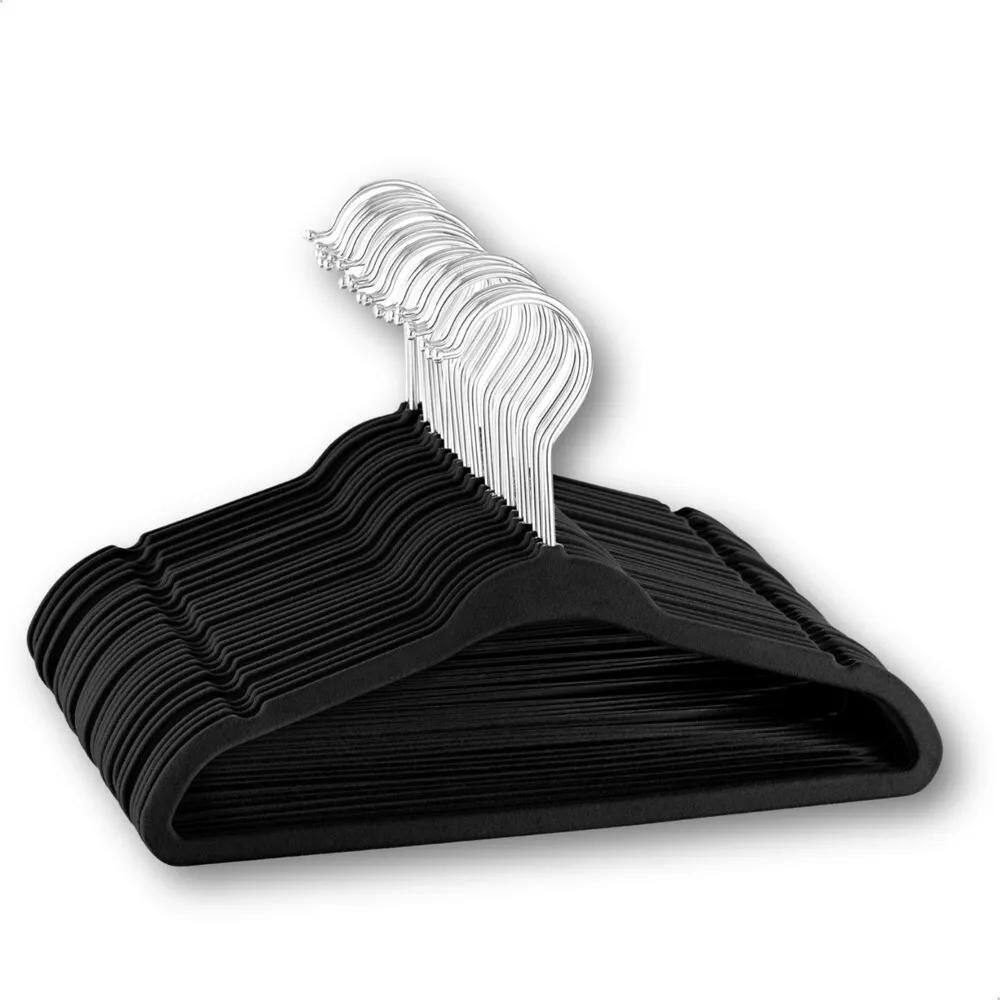 2X Vittak Kit 50 Cabides Veludo De Roupa Antideslizante Slim