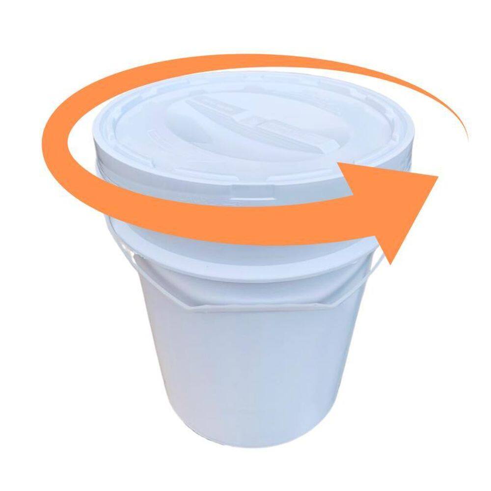 Balde Plástico 20L Tampa Rosqueavel Para Coleta De Água
