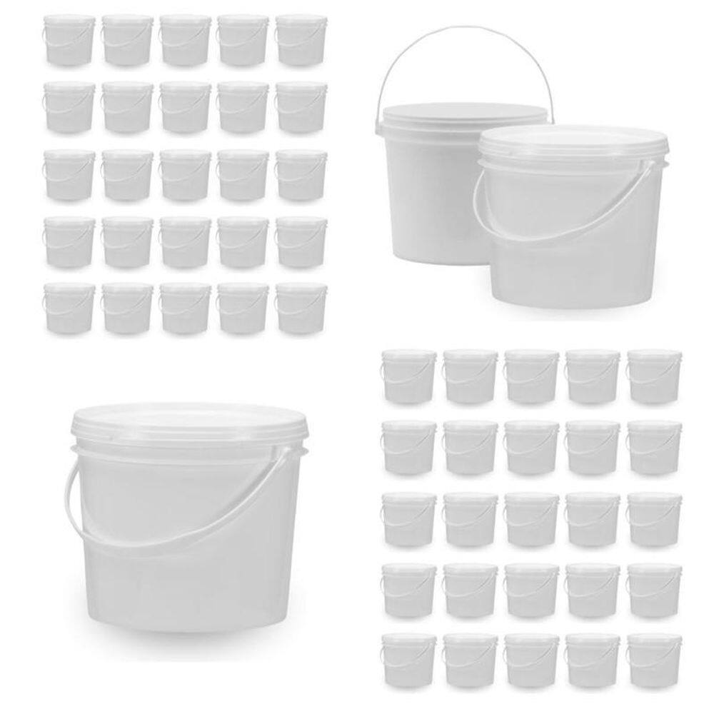 Balde De Plástico Para Cozinha E Alimentos 50 Pçs