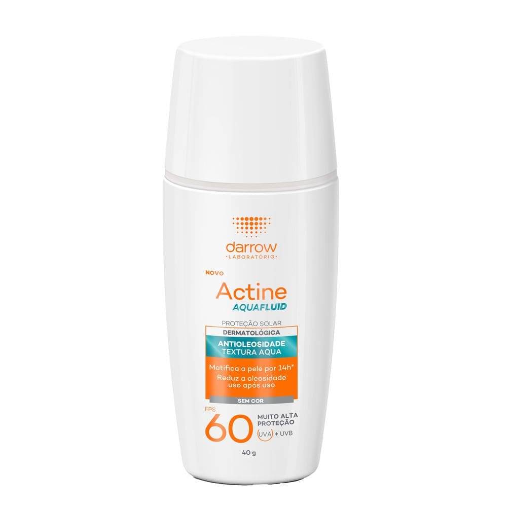 Protetor Solar Actine Aquafluid FPS 60 sem Cor 40g