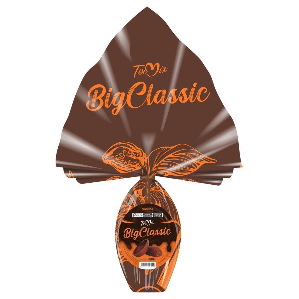 Ovo de Páscoa Toc Mix Big Classic Chocolate Ao Leite 500g