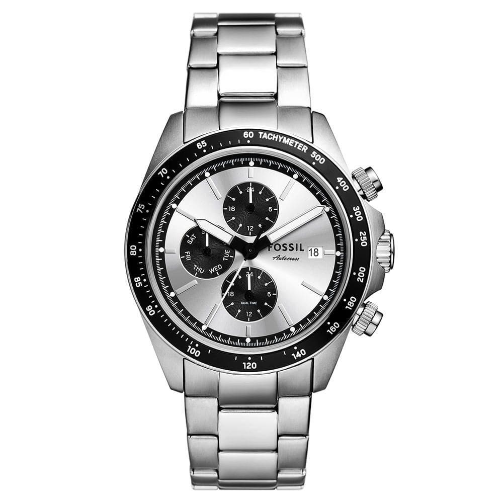 Relógio Fossil Masculino Autocross Prata - Fs6124-1kn Relógio Fossil Masculino Fossil Prata - Fs6124-1kn