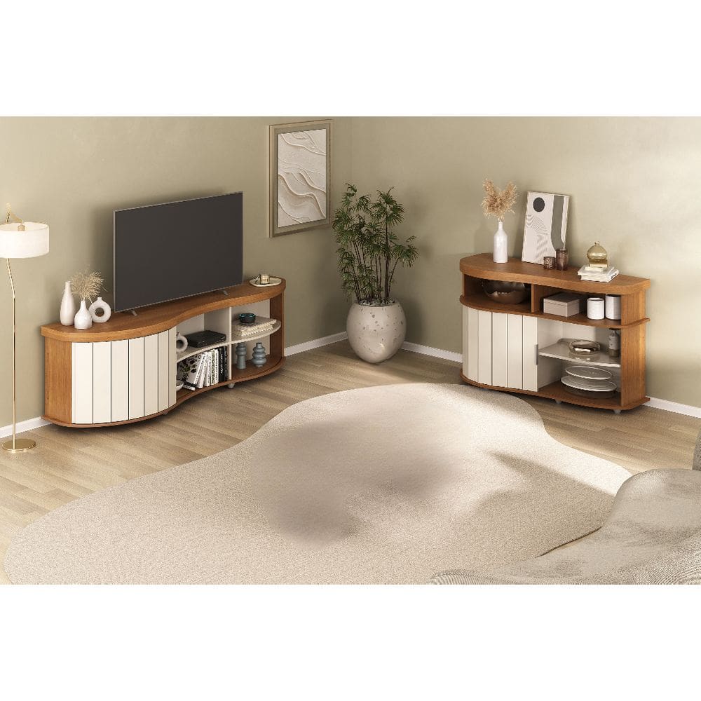 Conjunto Sala de Estar: Buffet  Magnum + Rack Magnum