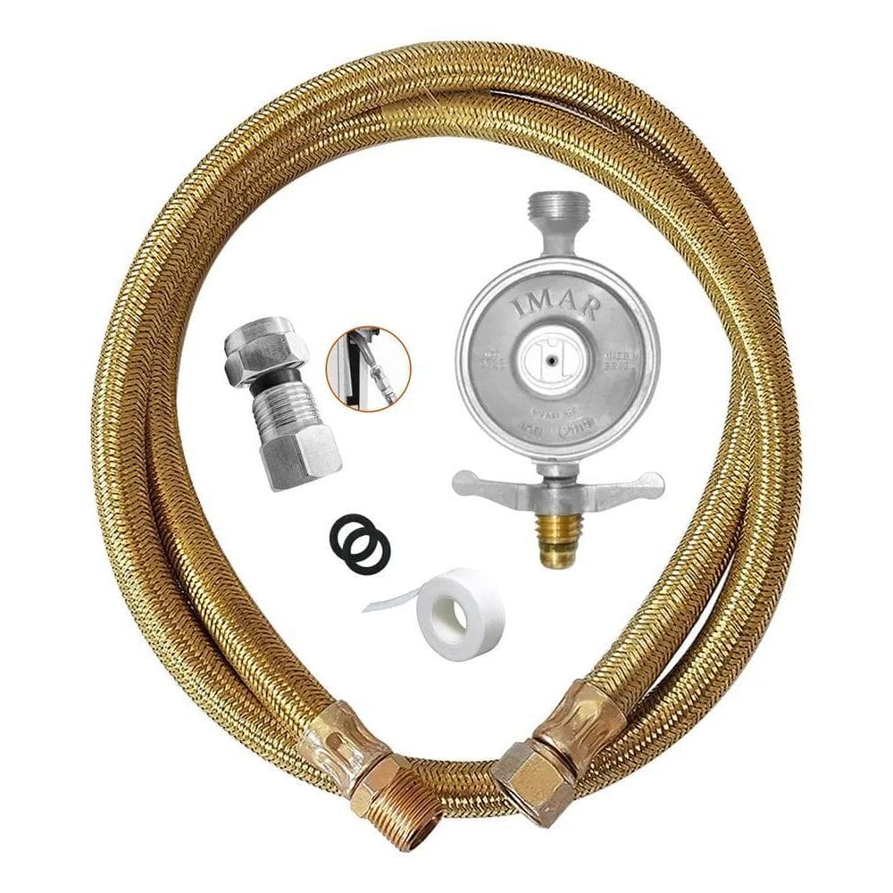 Kit Mangueira Cobre 1,5M Cooktop E Forno Registro P13