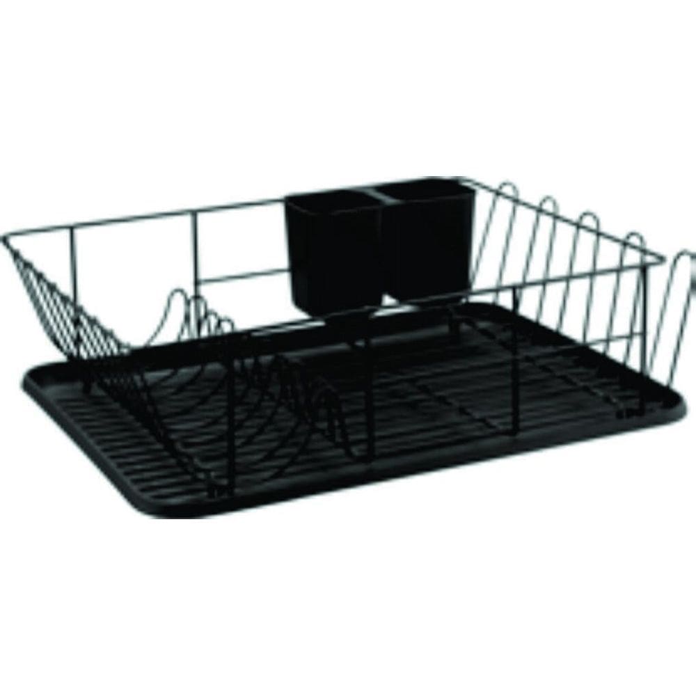 Escorredor De Loucas Metal Preto Hanover 44X31,5X12,5Cm