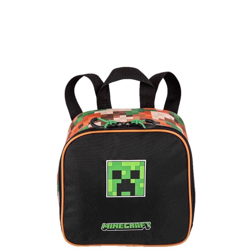 Lancheira Escolar Sestini Minecraft X Outdoors Preto