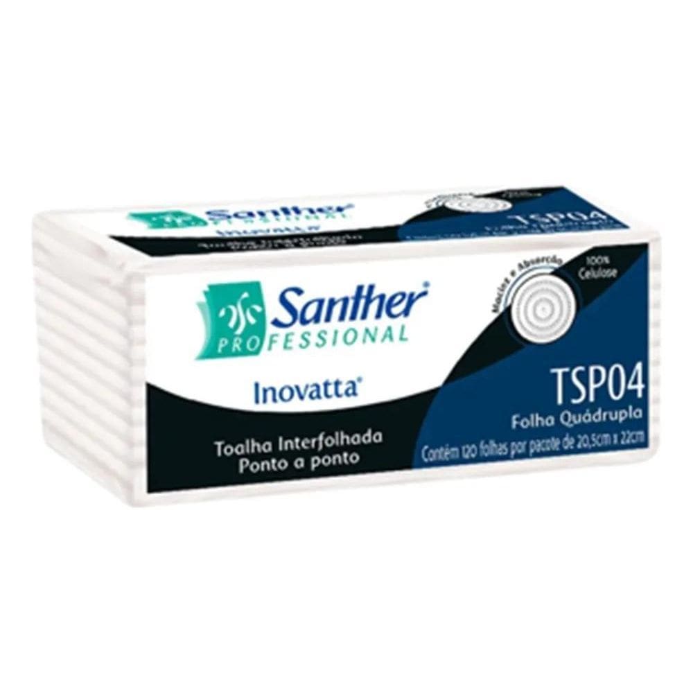 5X Papel Toalha Interfolha Folha Quádrupla Inovatta Tsp04