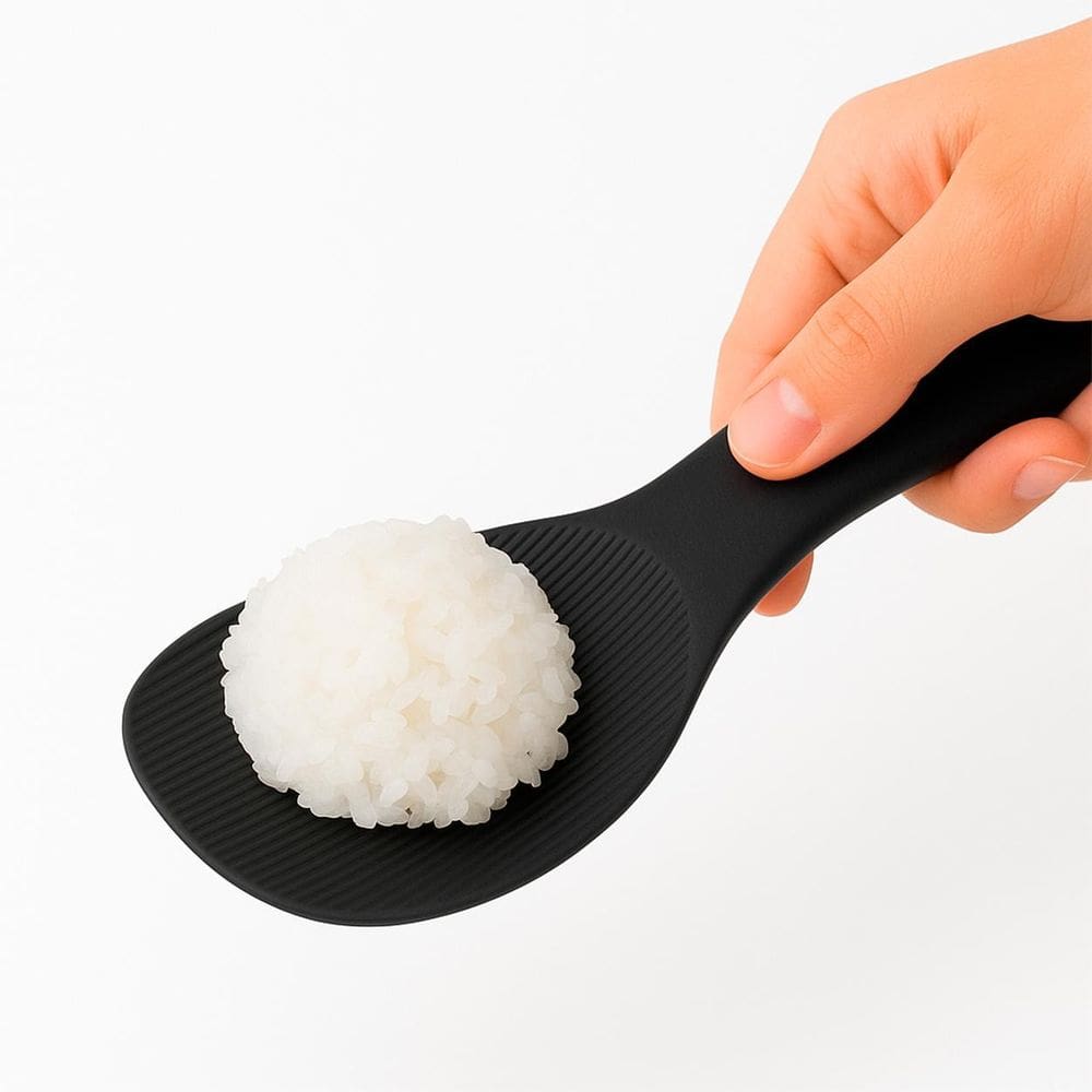 Chamoji Para Gohan Colher Para Arroz Japonês Preta