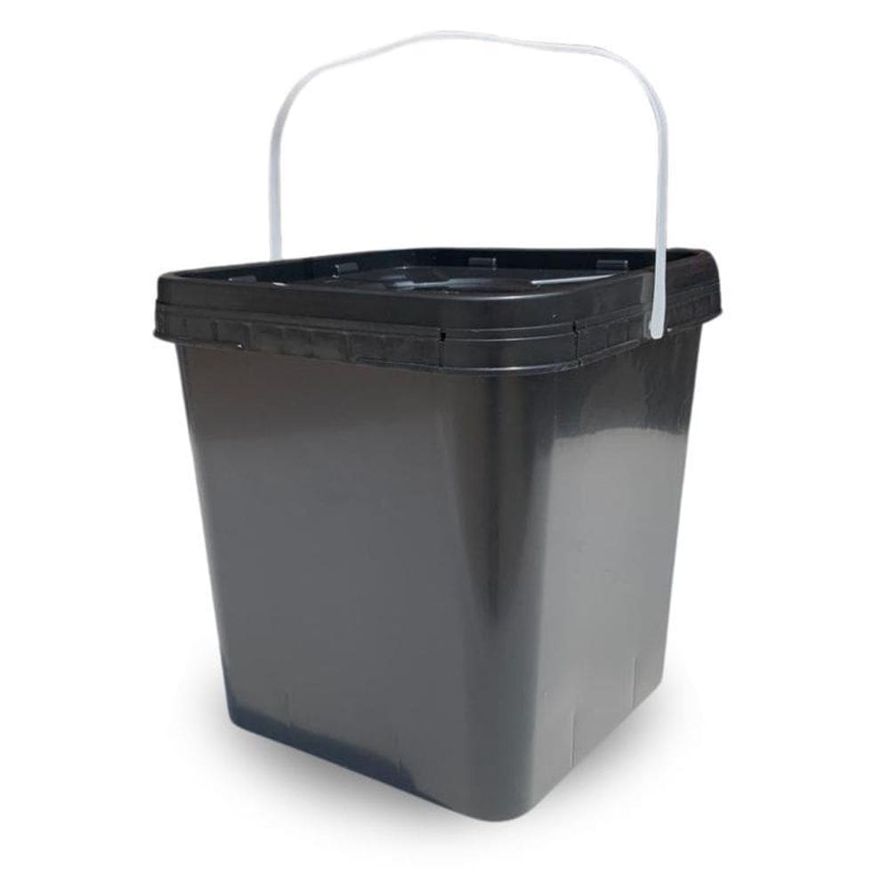 Balde Quadrado 16L Com Tampa E Alça Resistente