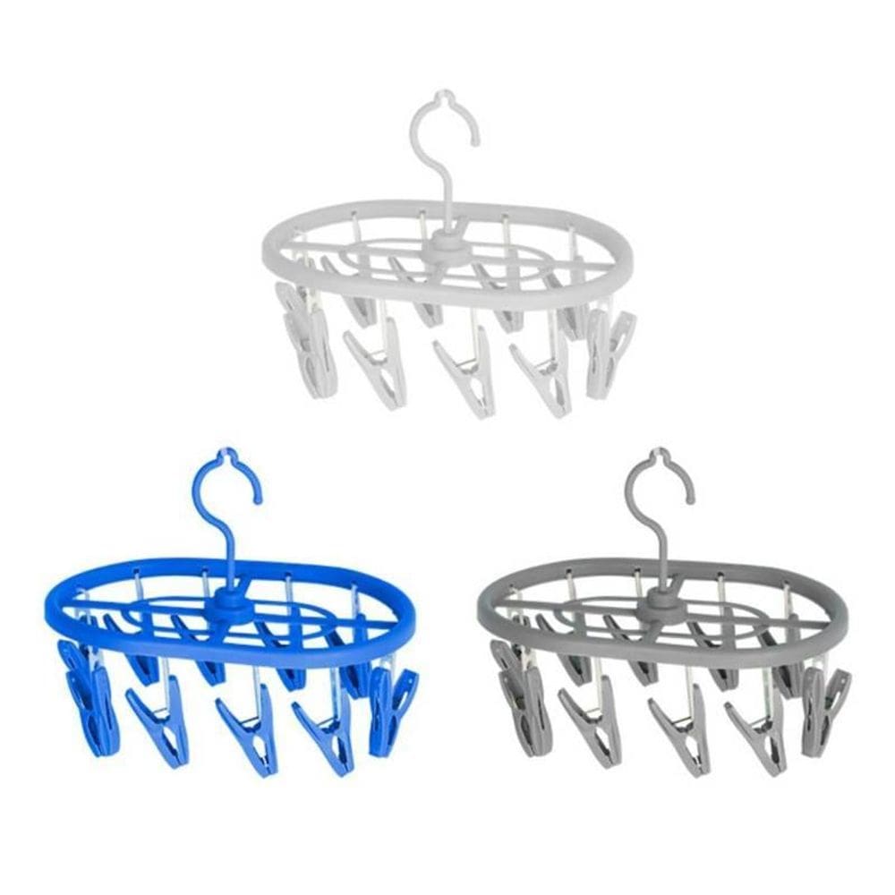 Varal Oval Com 10 Prendedores Para Meias E Roupas Íntimas