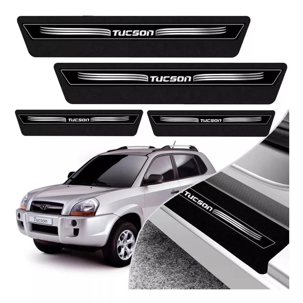 Soleira De Porta Tucson Preto Platinum 8 Peças