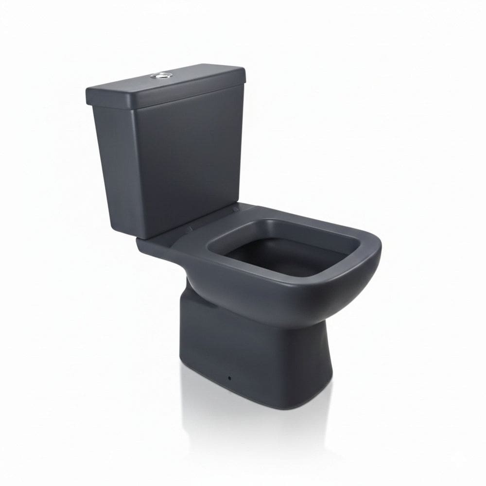 Vaso Sanitário com Caixa Acoplada e Assento Pp Soft Close Misti Icasa Preto Matte