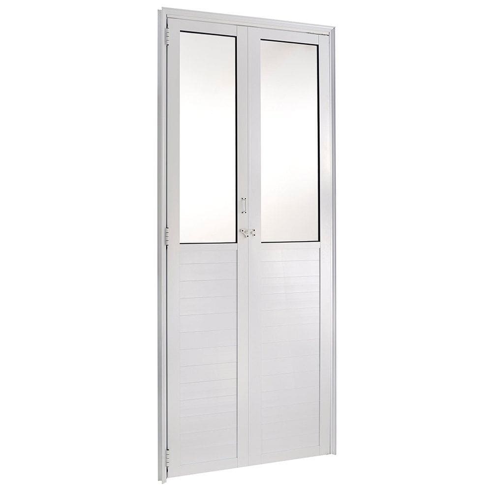 Porta Lambril Camarão Vidro Mini Boreal Esquerda 210x80cm Fortsul Esquadrisul