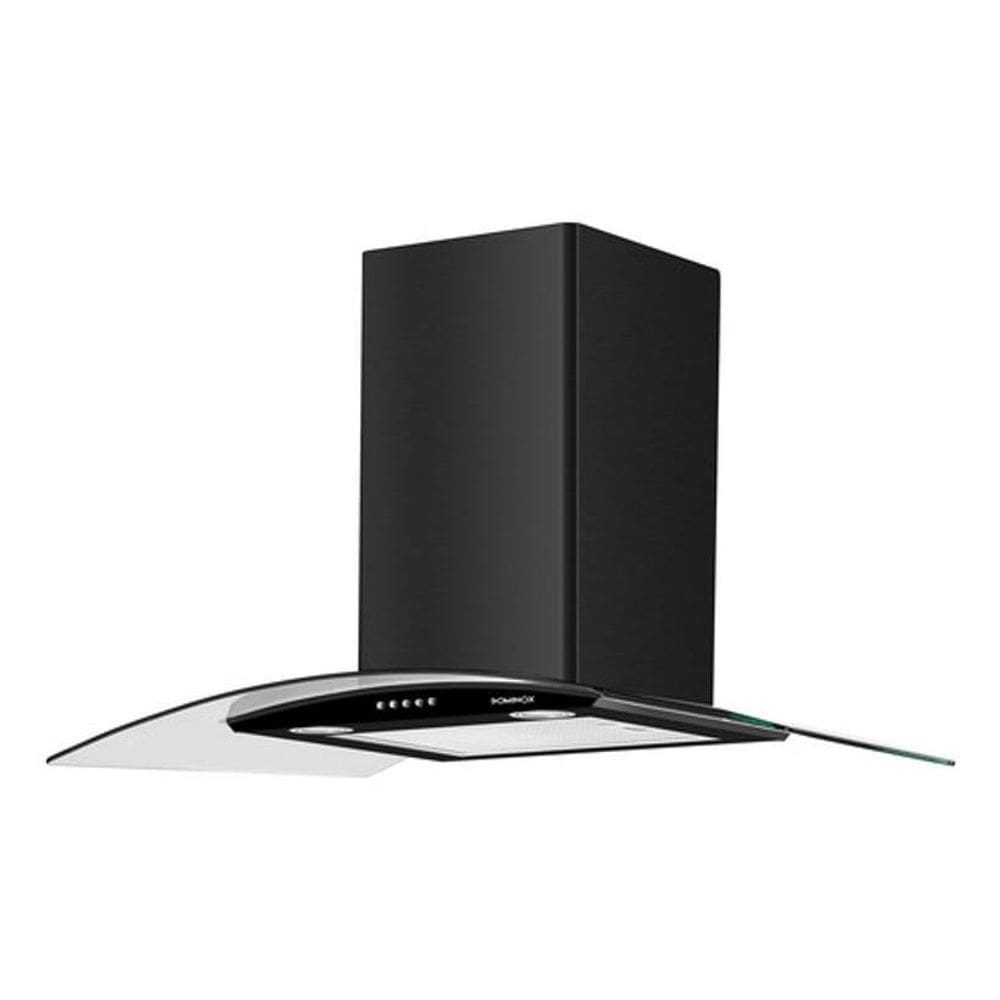 Coifa Parede 90Cm Preta 5 Bocas 230W 127V Arketto Dominox