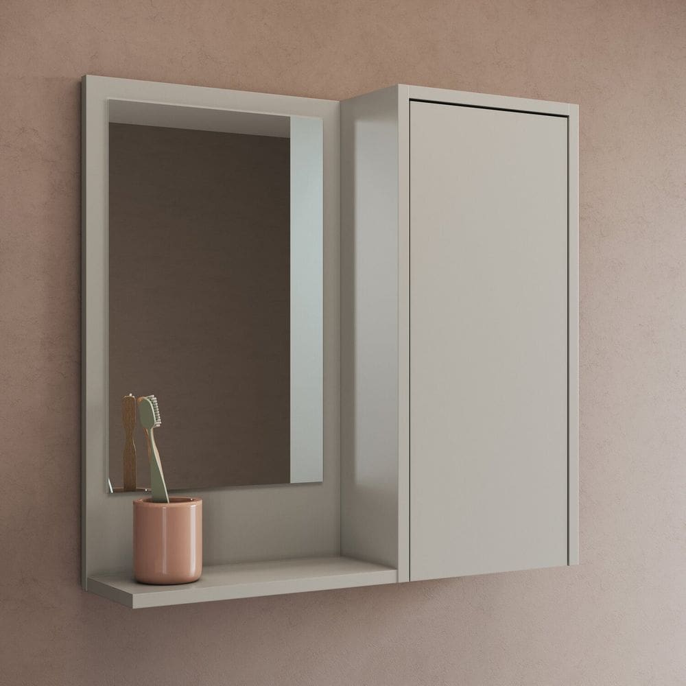 Armário Espelheira de Banheiro 60 Bologna com 1 Porta Arenas Arenas