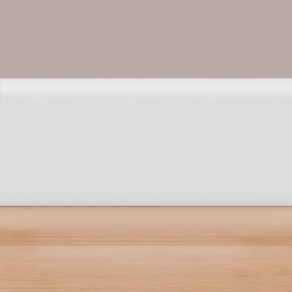 Rodapé Pvc Boleado 10cm X 13mm X 200cm Edge Branco