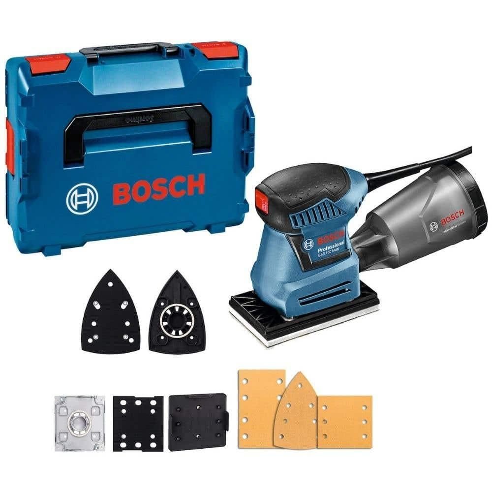 Lixadeira Orbital Multifunção 180W GSS-160 220V com Maleta BOSCH