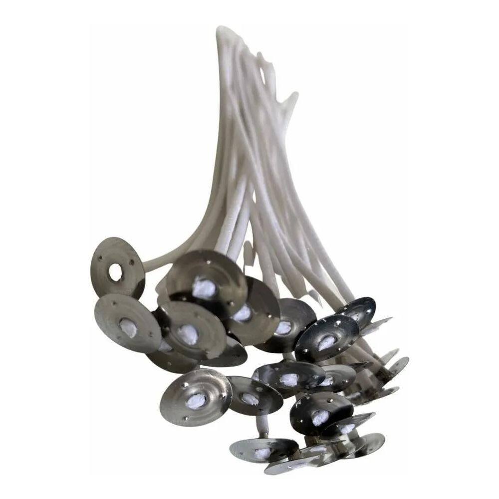 10X Pavio De Algodão 30 Unid De 12Cm X 3Mm Com Ilhós