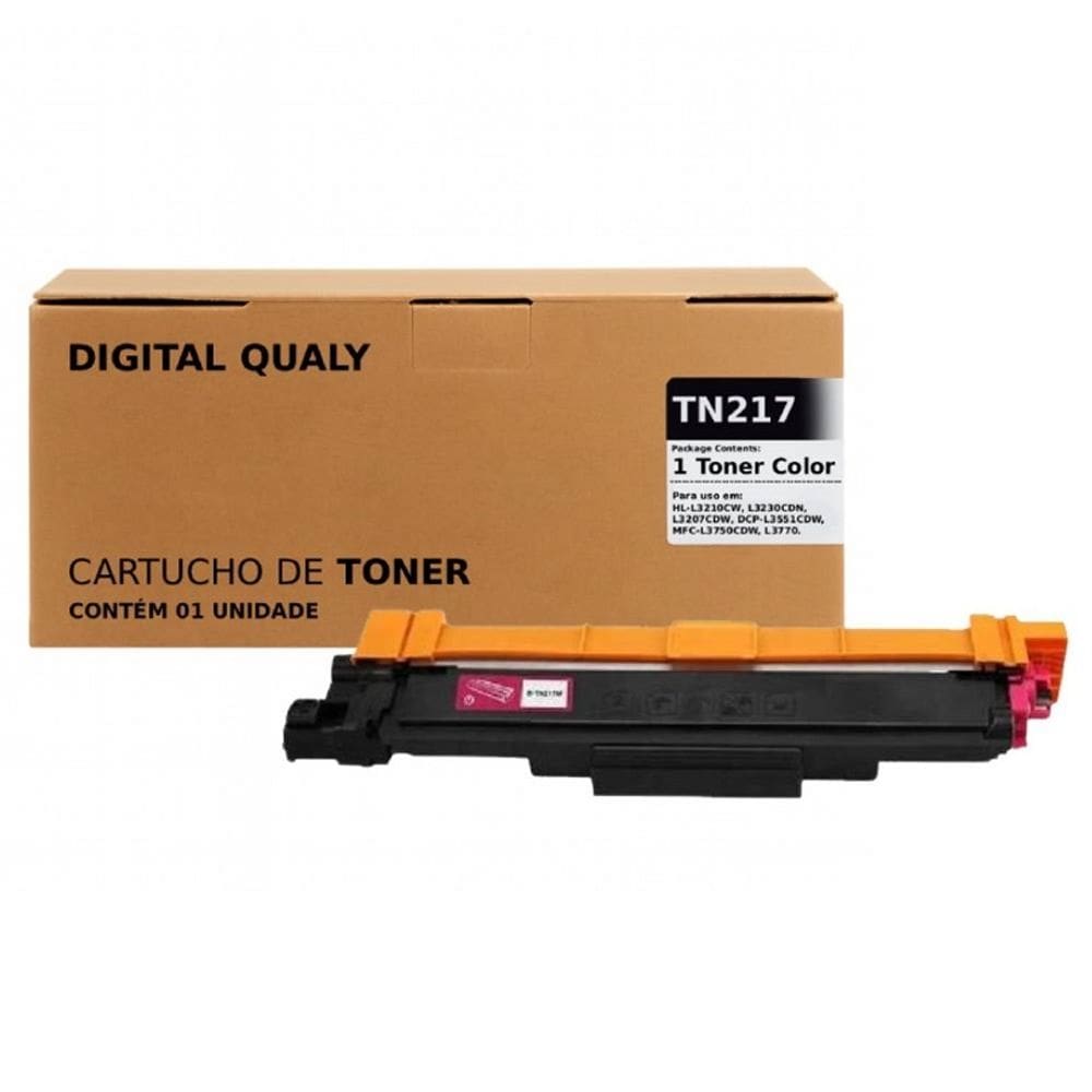 Toner Tn217 P/ impressora Dcpl3551cdw Dcp L3551cdw L3551 3551cdw Magenta