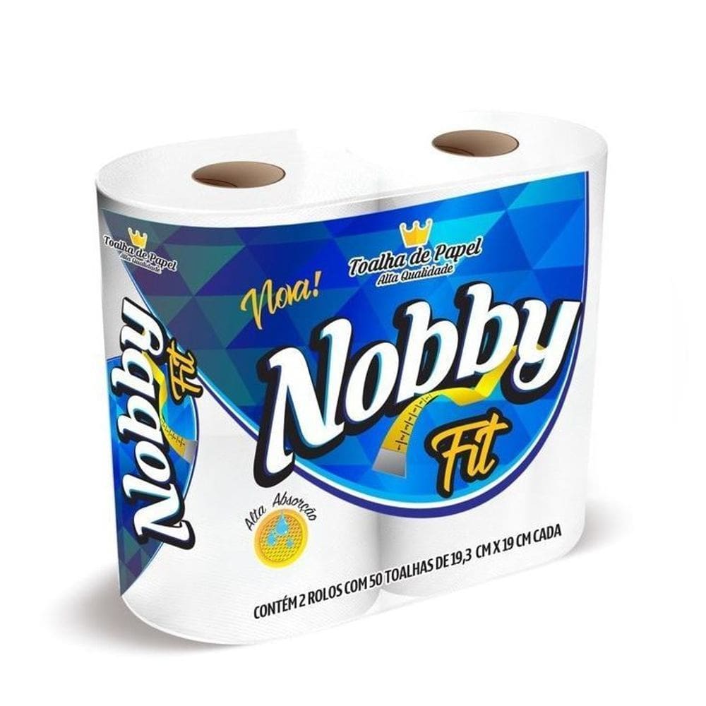 Papel Toalha Cozinha F.Dupla 19,3X19Cm C/2Un Nobby