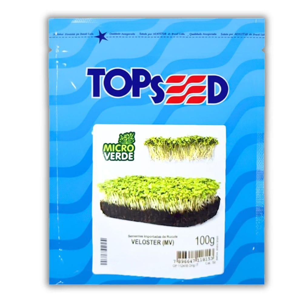 Sementes Microverde Rúcula Veloster (100g) TOPSEED