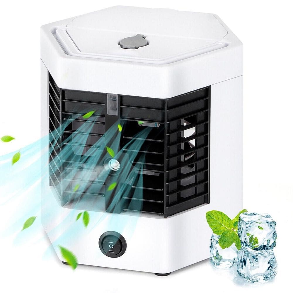 Mini Ventilador Usb Portátil Com Ar Condicionado Quartos