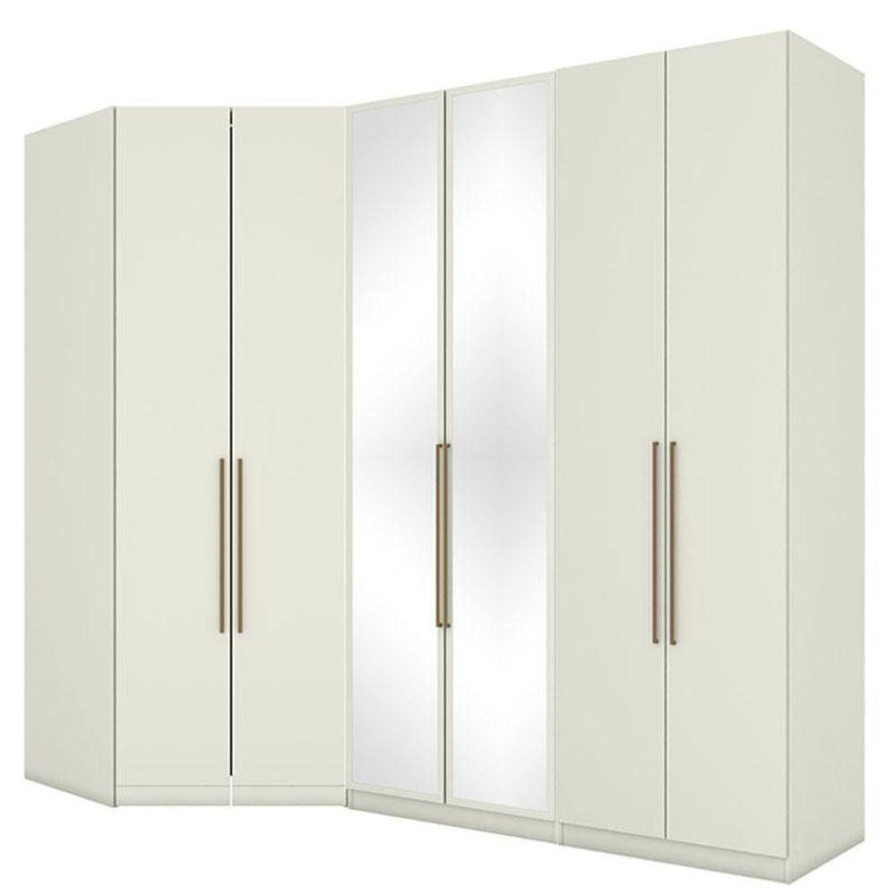 2 Armários E Armário De Canto 2 Portas Predileto Areia - Henn