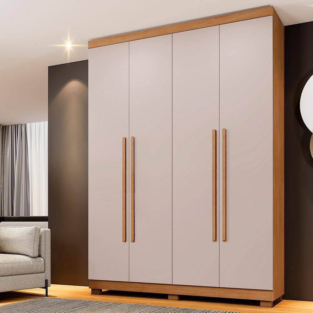 Roupeiro New Supremo 4 Portas E 3 Gavetas Cin/off