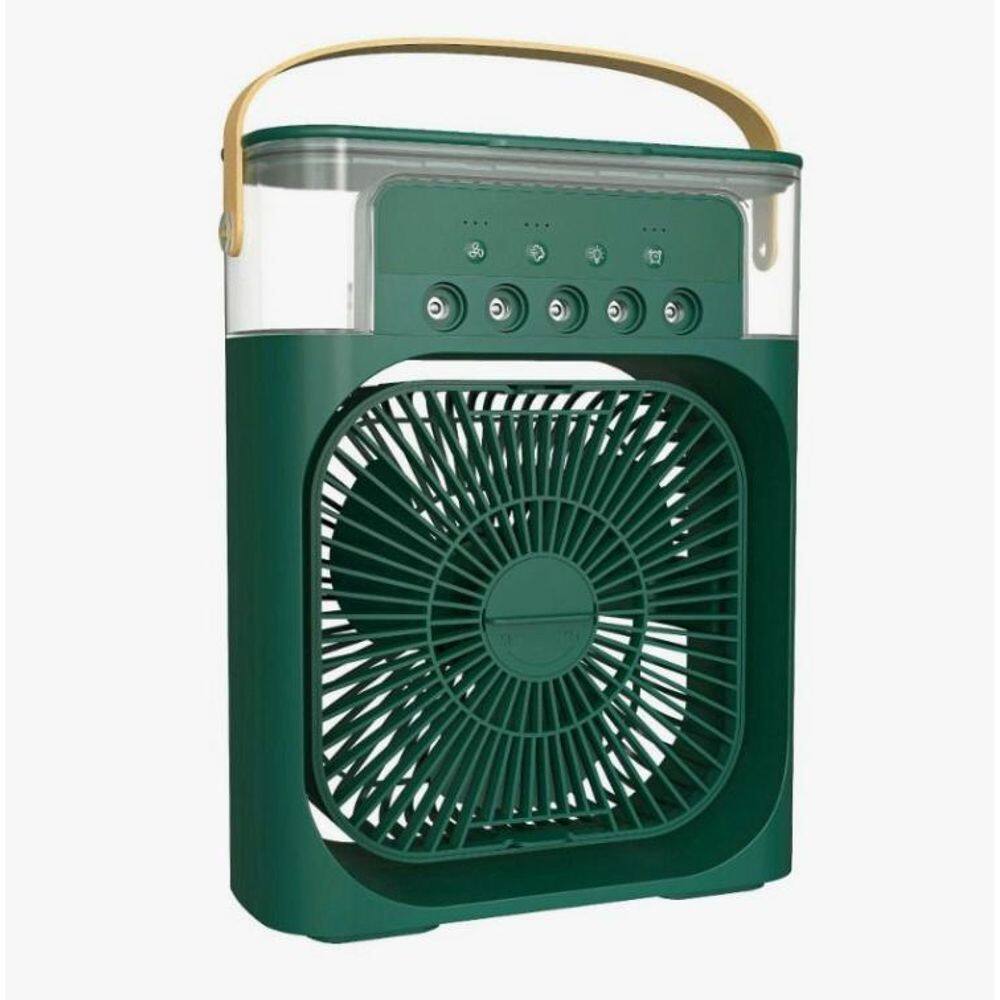 Mini Ventilador Usb Com Água Gelo E Frio Led