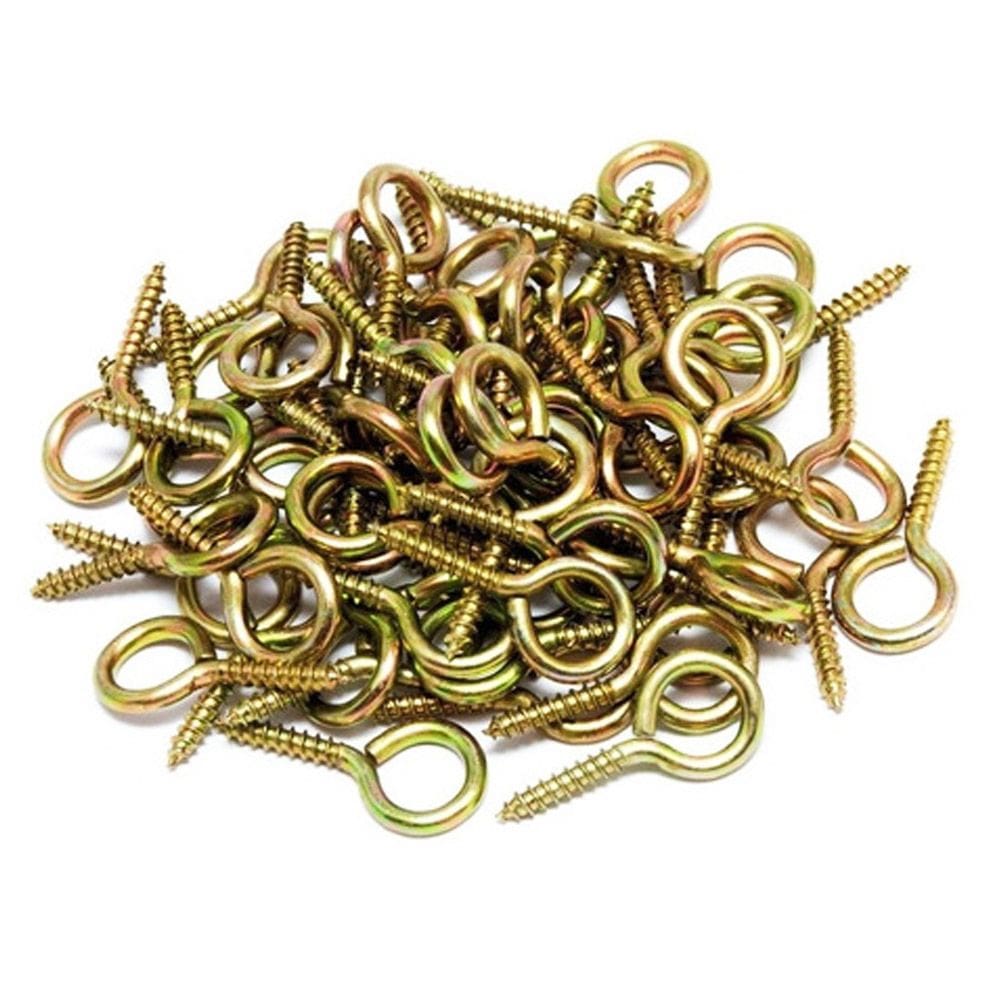 100 Unidades Pitão para Madeira Aço Carbono Zincado 14x30 Gancho Para Pendurar Quadros Varais Ferramentas Decoração