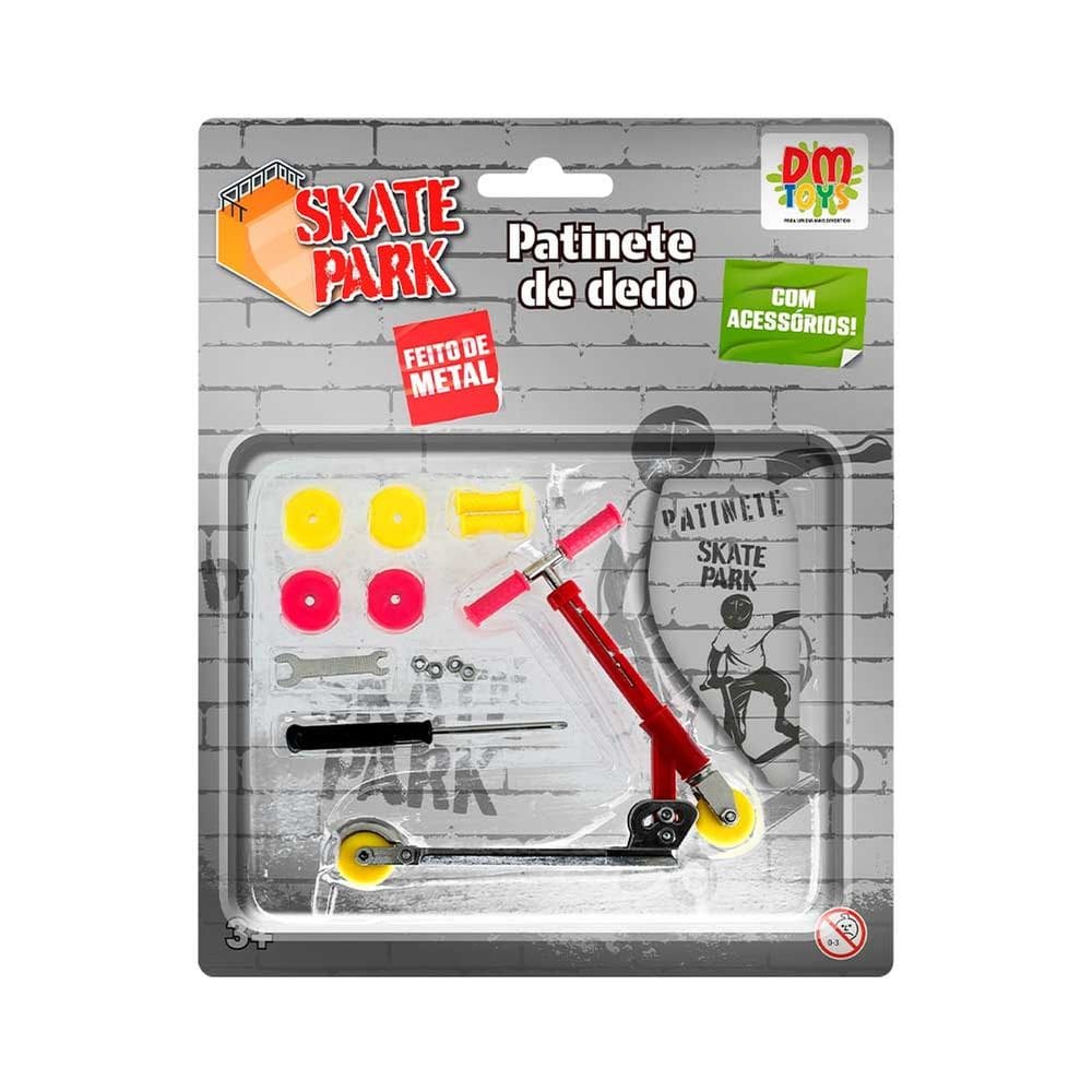 Brinquedo Skate Park Patinete De Dedo + Acessórios - Dm Toys DMT7188