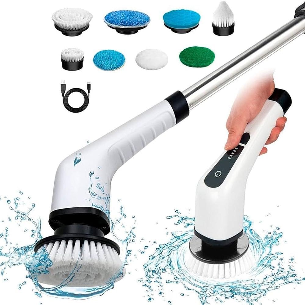 Esfregão Elétrico Portátil Giratório 360 Recarregável