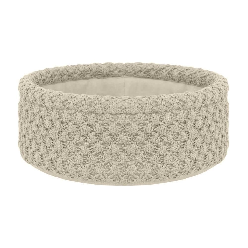 Cesto De Tricot Manu - Buddemeyer Marfim