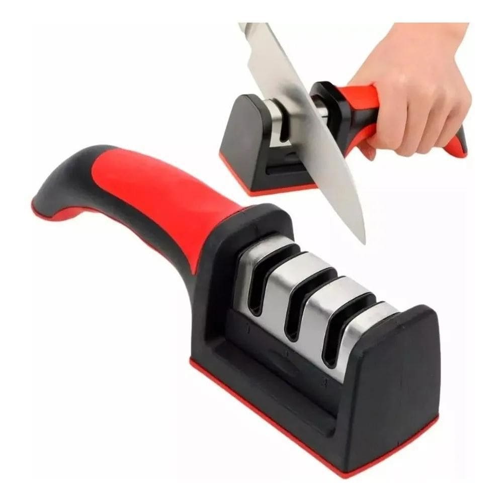 Amolador Afiador De Facas 3 Em 1 Relet