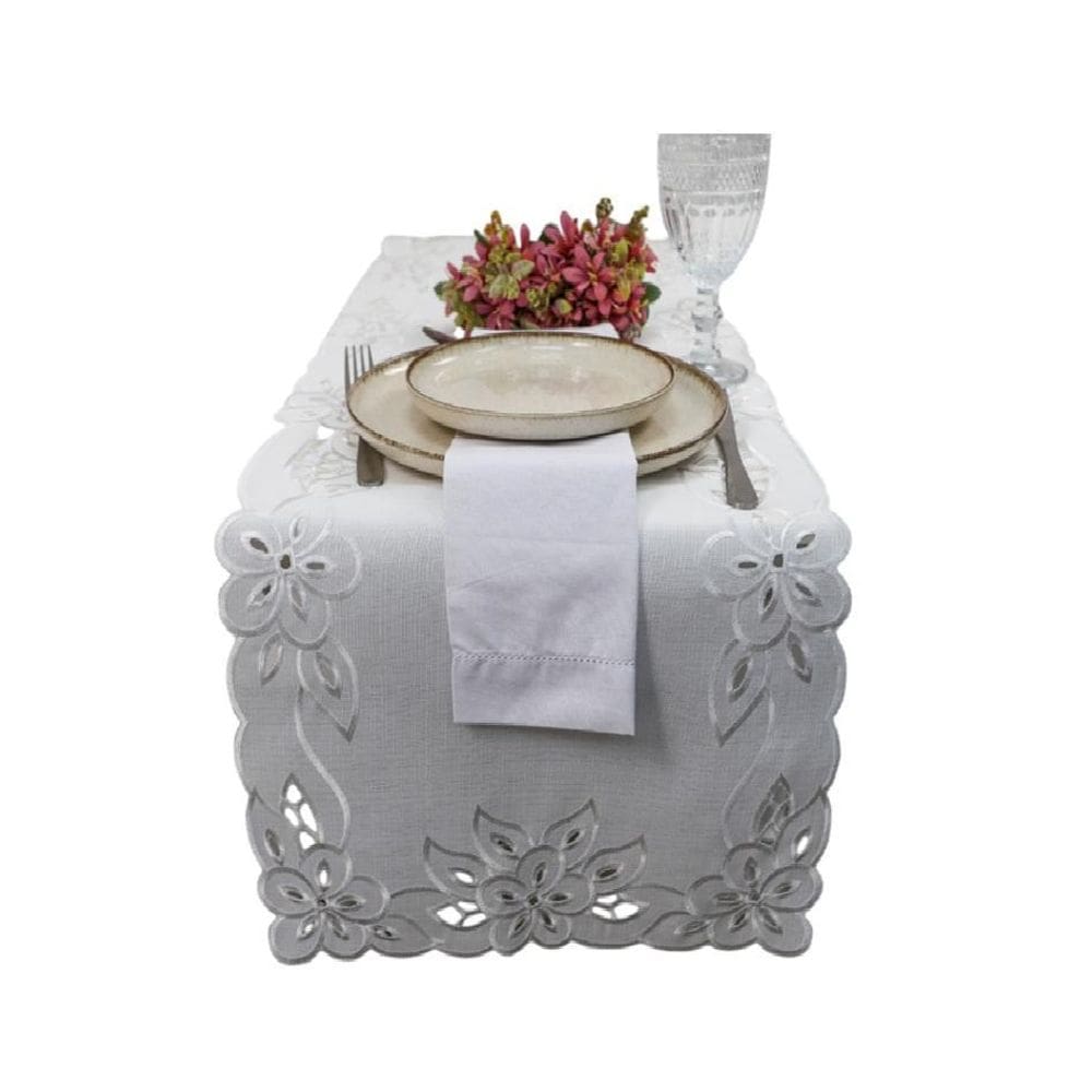 Caminho Mesa Rechillie 40X140Cm Branco Argivai