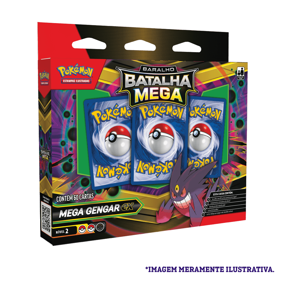 Baralho De Batalha Pokémon Mega Gengar Ex