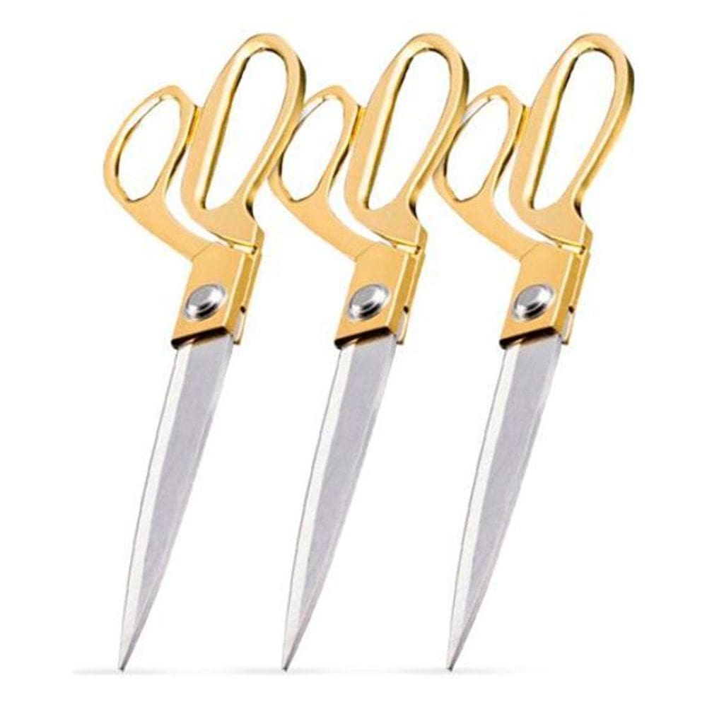 3 Tesoura De Costura Para Alfaiate Tecido 9,5