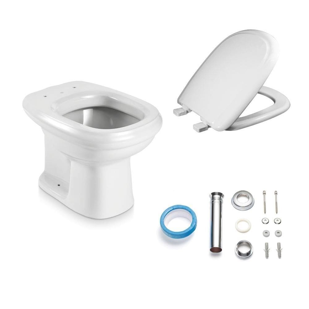 Kit Vaso Sanitário Convencional Sabatini Icasa Branco