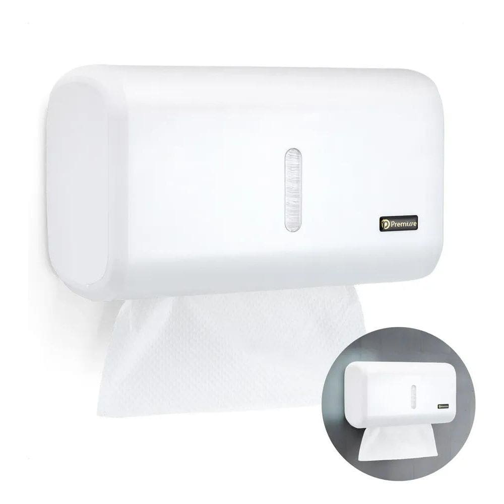 2X Dispenser De Papel Toalha Interfolha Compacto Prático Urb